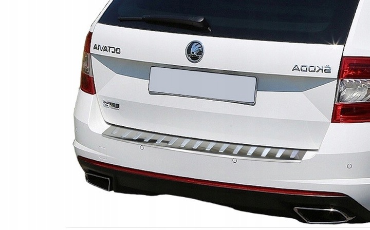 фото №2, Планка стальной накладка na бампер зад skoda octavia iii rs combi