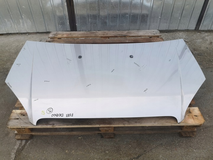 фото №1, Капот крышка двигателя fiat doblo i рестайлинг 05-10 лак 647