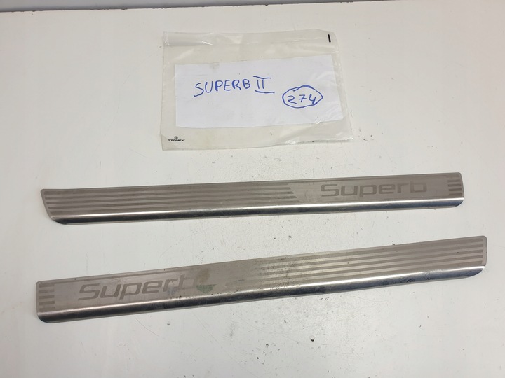 фото №1, Skoda superb ii планка пороговая накладка перед kpl