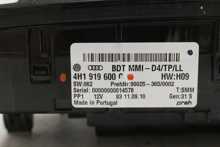 фото №12, Панель mmi 4h1919600c audi a8 d4