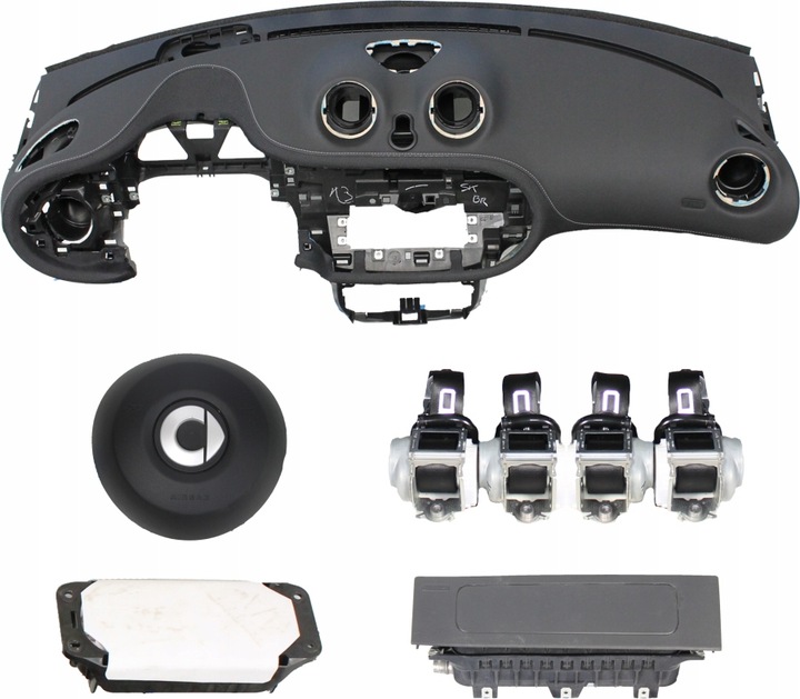 фото №3, Панель консоль подушка безопасности ремни smart 453