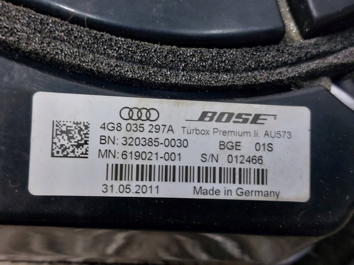 фото №8, Динаміки комплект bose audi a7 4g 4g0035223b 4g8035298a 4g9035382a