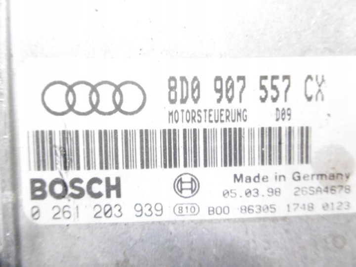фото №5, Audi a4 b5 компьютер 8d0907557cx 1,8 0261203939