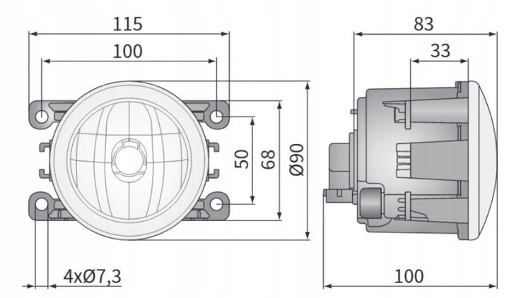 фото №11, Галоген противотуманные фары citroen c1 c5 c4 xsara picasso c-crosser lnw