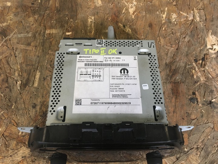 фото №3, Fiat tipo ii 15- радиопроигрыватель радио cd