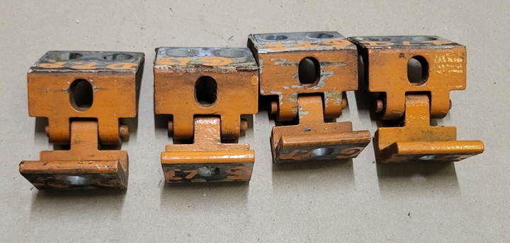 фото №9, Петля з дверь правые левый перед зад оранжевый vw transporter t4 оригинальный номер