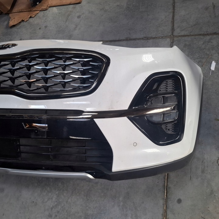 фото №6, Kia sportage iv 4 рестайлинг gt line 2018- бампер комплектный pdc hw белый