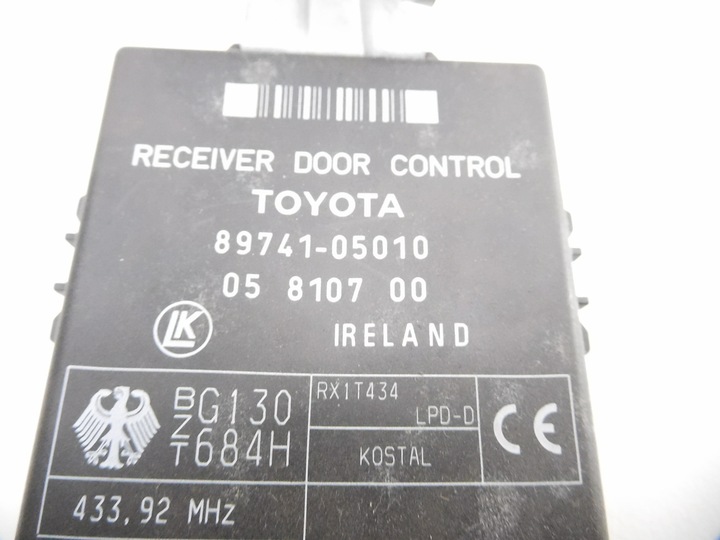 фото №7, Модуль двері toyota avensis t25 89741-05010