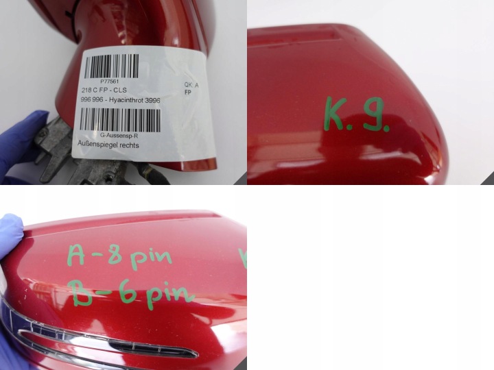 фото №12, Mercedes cls 218 10-18 дзеркало асистент eu 14pin