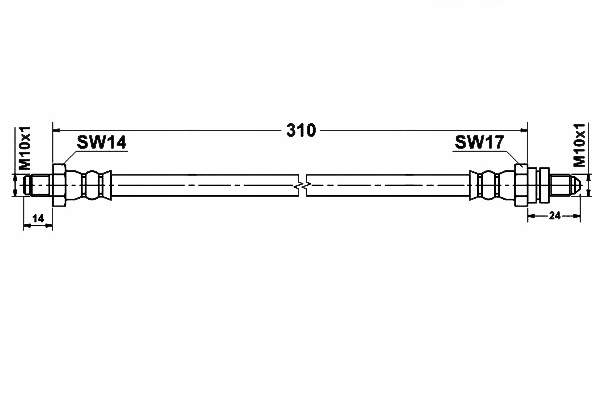 фото №9, Шланг ham ate 24.5305-0310.3 ford fies ate 24.5305-0310.3 шланг