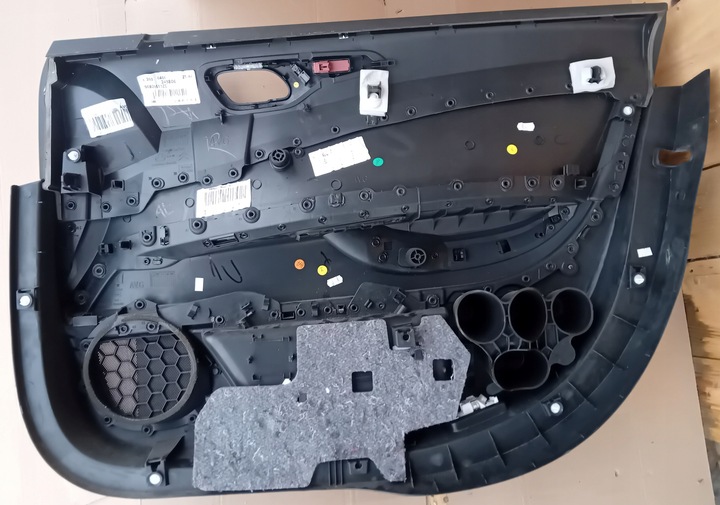 фото №11, Боковина обивка дверь левый перед чёрная кожа citroen c5 iii x7 eu