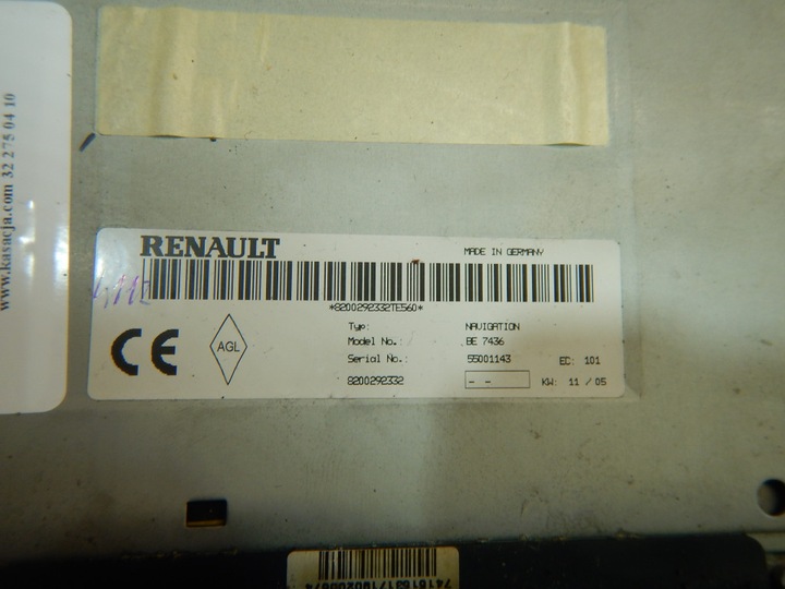 фото №3, Renault laguna ii 01-05 рестайлинг радио cd радиопроигрыватель 8200292332