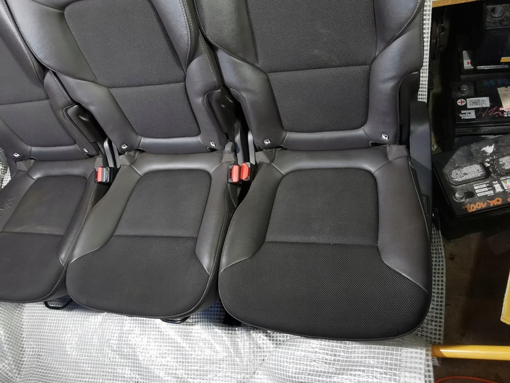фото №9, Renault espace v 5 14-19 сидіння зад задні напівшкіра підігрів 3 штуки 2gi ряд