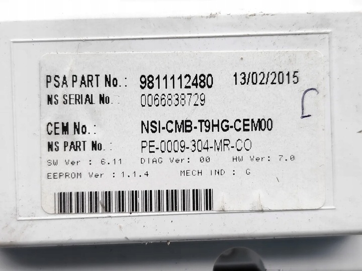 фото №7, Peugeot 308 спідометр  / спідометр 2.0 bluehdi 150 дизель 110kw 150 hp