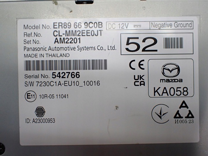 фото №15, Навігація навігація радіо дисплей er89669c0b bhpd-611j0 mazda3 3 iv bp 25r