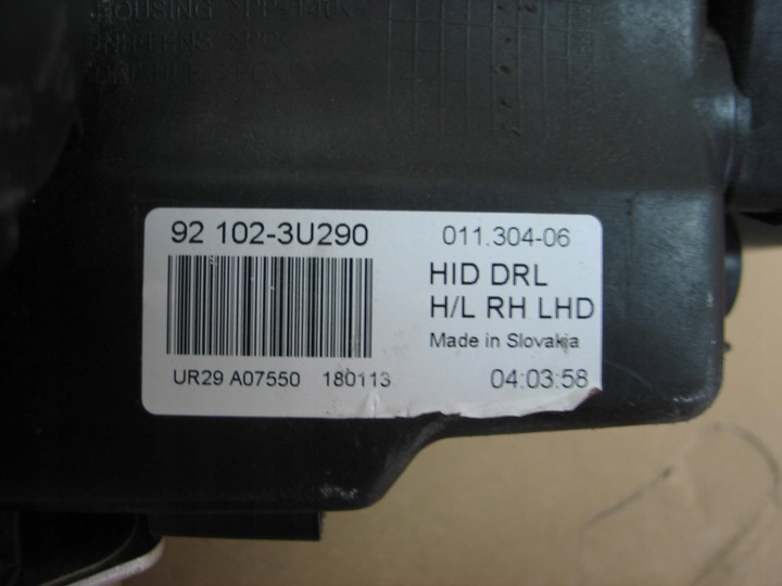 фото №15, Лампа правые перед ксенон led kia sportage 3 iii 92102-3u290 европа