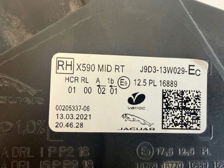 фото №11, Jaguar i-pace полный led фара правая передняя перед j9d313w029ec