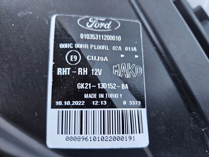 фото №7, Ford transit custom лампа правая gk21-13d152-ba bdb