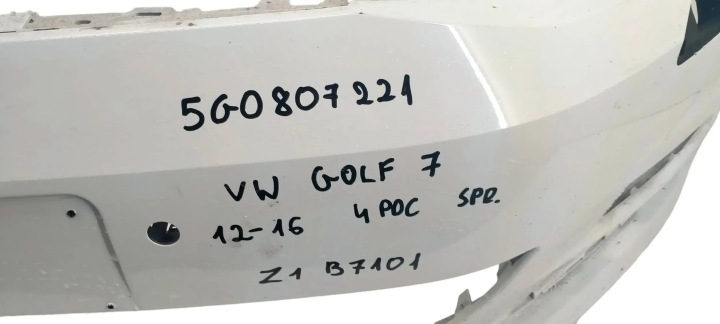 фото №7, Vw golf vii 7 12-16 бампер передний перед 4xpdc 5g0807221