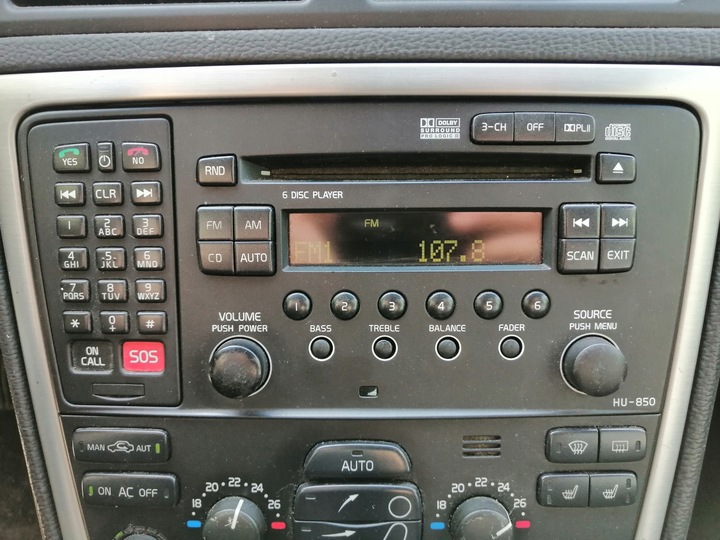 фото №6, Радио volvo v70 ii s60 hu-850 hal 8582