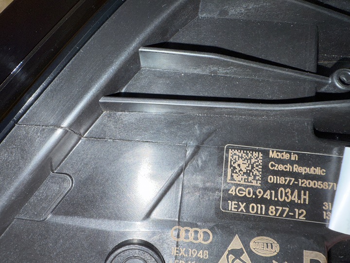 фото №12, Audi a6 c7 4g0 рестайлінг повний led лампа права заводський нова 4g0941034h 774h