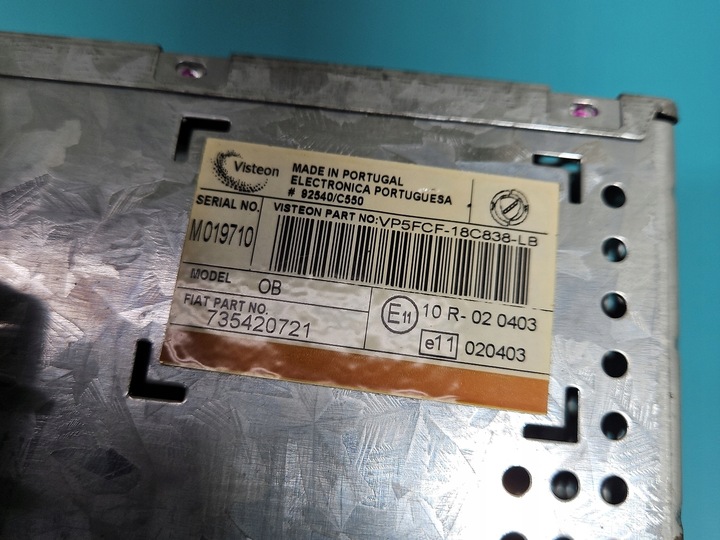 фото №8, Радио заводские fiat stilo 735420721 радиопроигрыватель