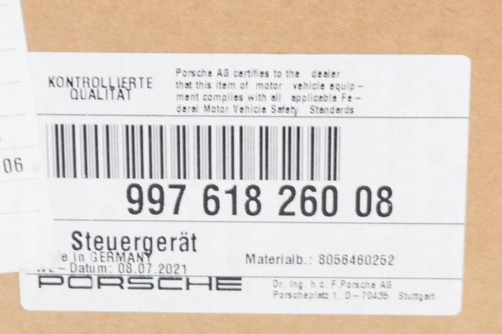 фото №9, Porsche 911 997 модуль керування заднього ecu новий оригінальний 99761826008