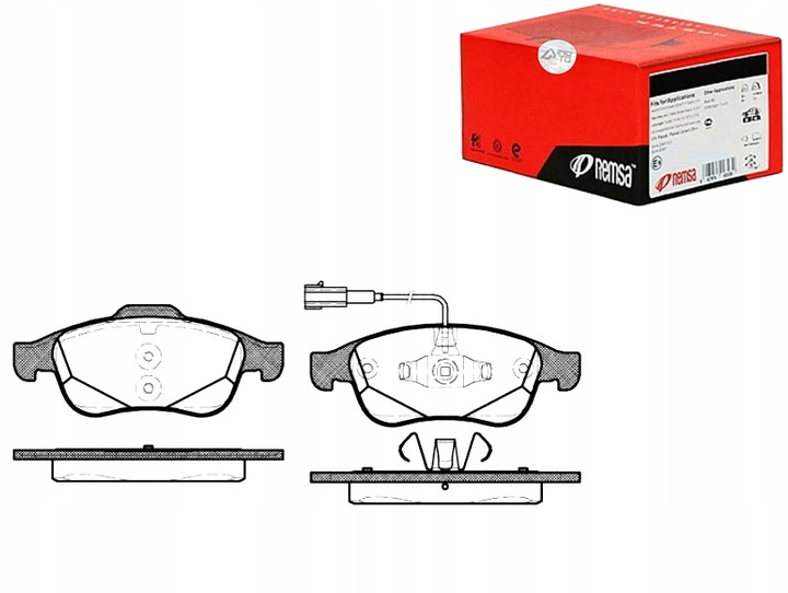 КОМПЛЕКТ КОЛОДОК ШАЛЬМІВНИХ REMSA 6118732 181970 M