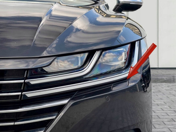 фото №4, Накладка кришка склоомивача фара лампи w бампер ліва vw arteon 17-