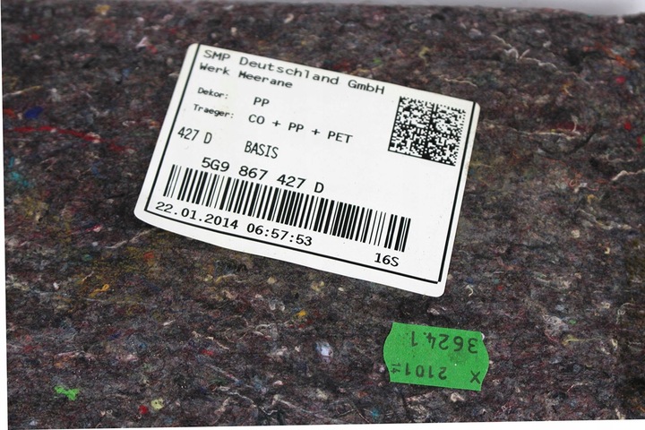 фото №15, Vw golf 7 універсал боковина килим багажника 5g9867462 5g9867461 5g9858855f 5g986