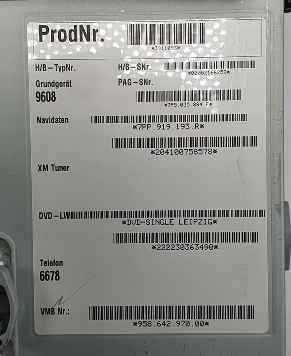 фото №7, Радіо навігація porsche cayenne ii 7p5 7pp919193r 7p5035884f