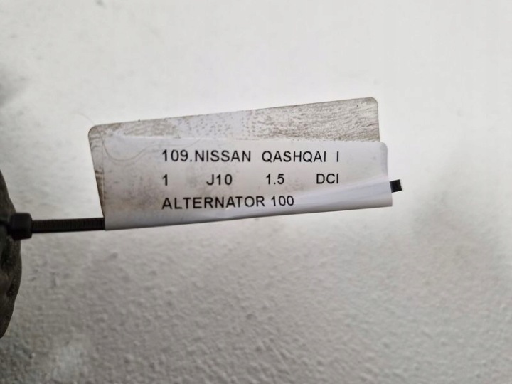 фото №10, Генератор nissan qashqai / qashqai +2 i j10, jj10 8200728292 1.5l дизель