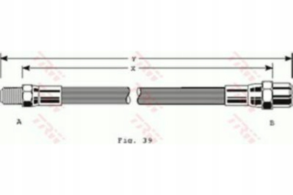 фото №16, Шланг гальмівний гнучкий mercedes w123, w124