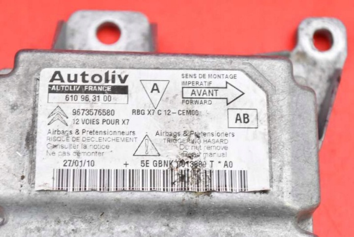 фото №7, Модуль датчик подушка  подушок 9673576580 citroen c5 ii x7 iii 08-17