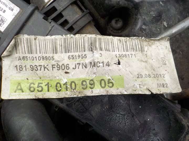 фото №14, Mercedes sprinter 12r 313cdi 2.2 cdi 163km двигатель 651955 комплектный film