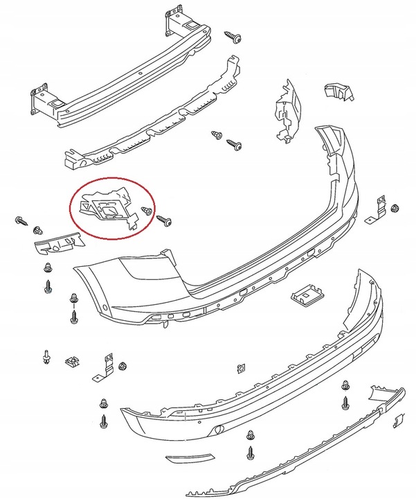фото №10, Seat ateca 2016-2020 салазки бампера зад l+p оригинальный номер