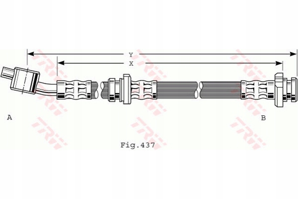 фото №14, Шланг тормозной гибкий trw phd481 462105m405