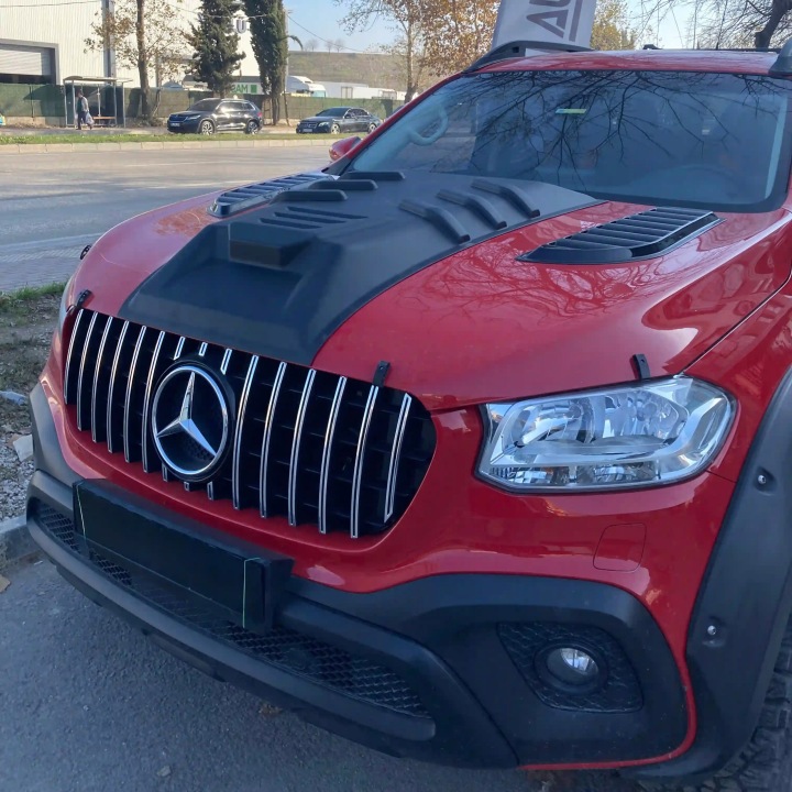 фото №8, Захист капота обтікач do mercedes x-class 470 2017- чорний mat