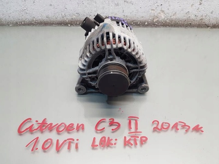 фото №1, Генератор citroen c3 ii 1.0 vti
