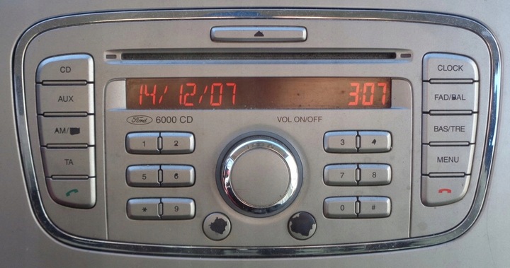 фото №1, Ford focus mk2 рестайлинг 07 r радиопроигрыватель cd 6000