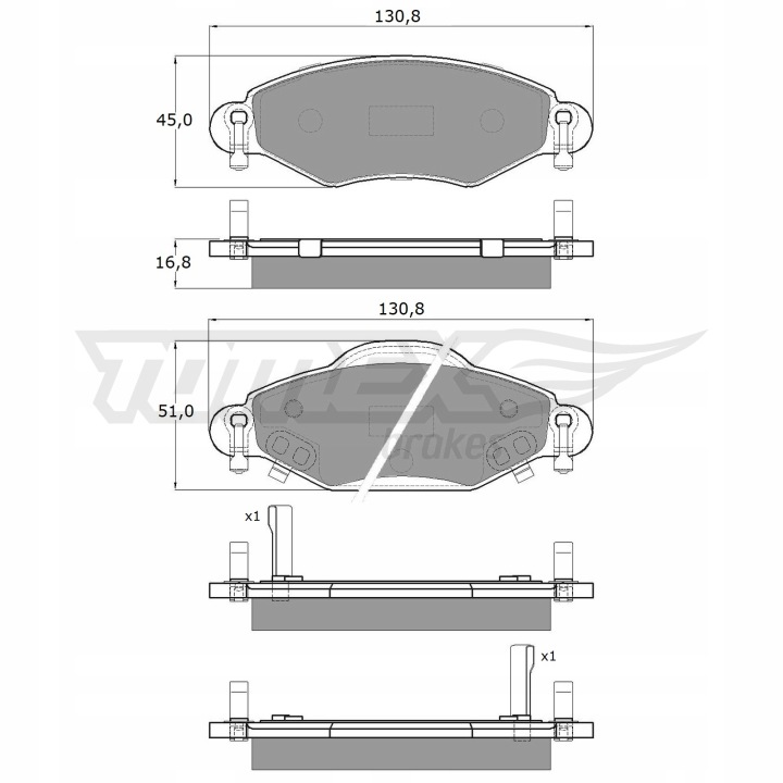 фото №13, Тормозные колодки тормозные toyota yaris 01- tx 13-89
