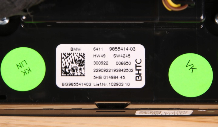 фото №8, Bmw g20 g21 g22 g26 x3 g01 панель повітропровід кондиціонера підігрів сидіння 9855414