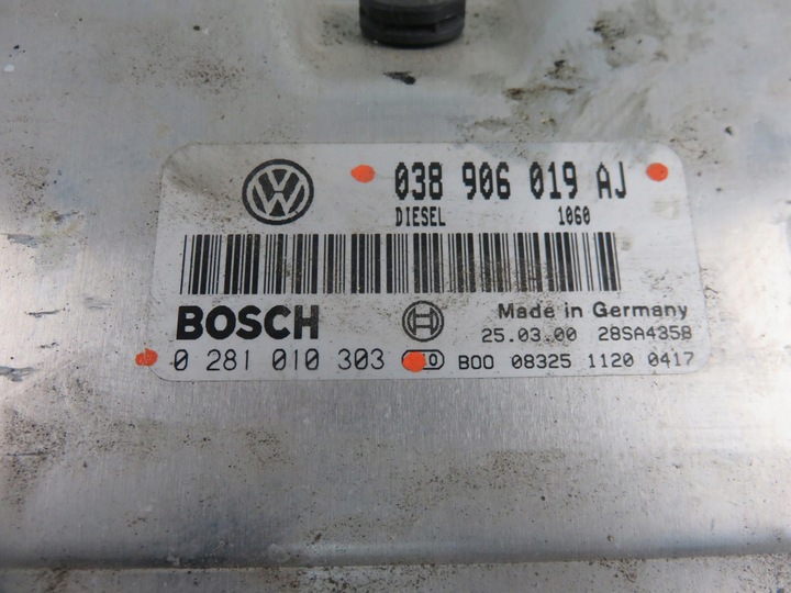 фото №8, Блок управления vw passat b5 1.9 tdi - atj 038906019aj 0281010303