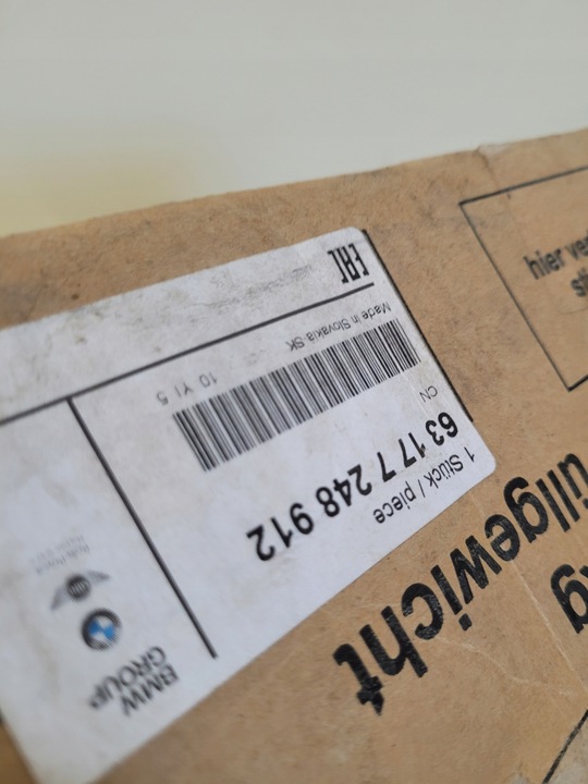 фото №5, Bmw f20 f30 f32 f34 f36 галоген праві лампа протитуманна права 7248912 оригінальний номер