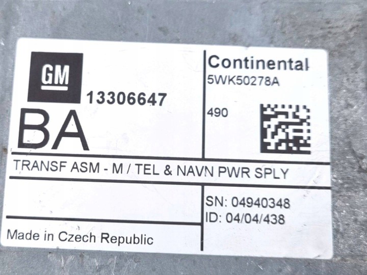 фото №4, Модуль навігації opel astra j 2011 13306647