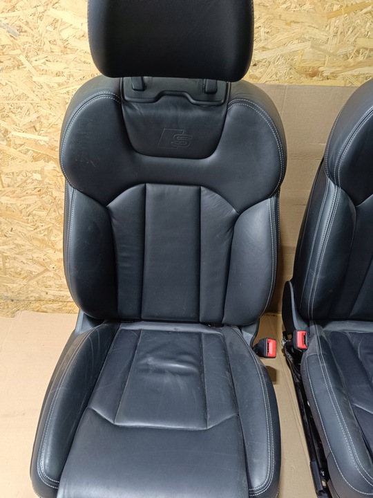 фото №3, Сиденья комплект s-line кожа audi q7 4m 7 ось