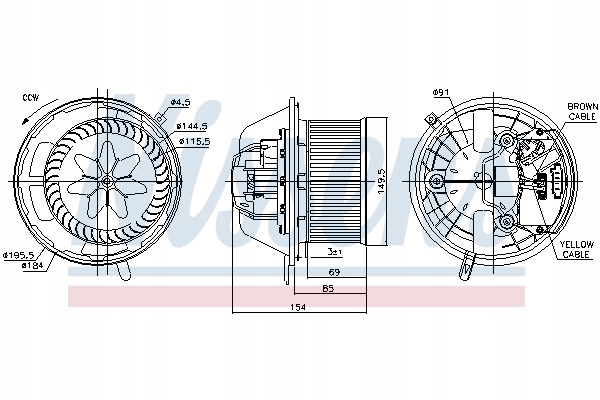 фото №12, Nissens 87062 вентилятор интерьера