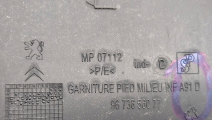 фото №5, Peugeot 2008 захист обшивка стійка середнього