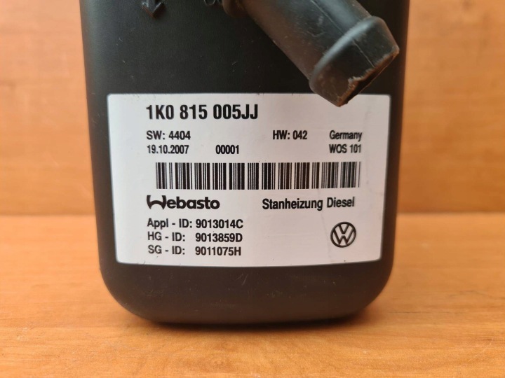 фото №11, Вебасто 1k0815005jj vw touran caddy ttv дизель