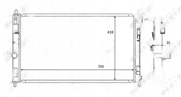 фото №1, Радиаторов воды 59089 nrf jeep patriot